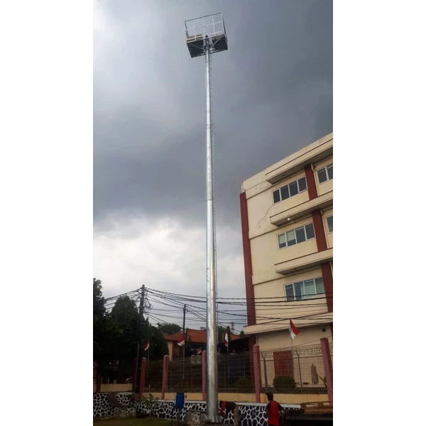 11 Meters Galvanized Straight High Mast Pole