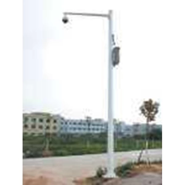 Galvanized single CCTV pole 7m