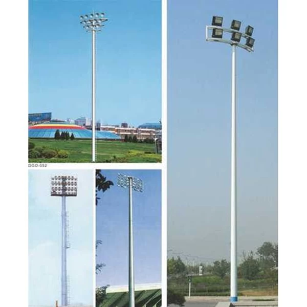 8 Meter Height Round Spotlight Pole Galvanized
