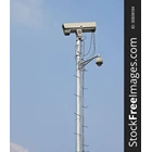 Single Ornament Galvanized CCTV Pole 10 Meters 2