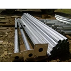 Tiang PJU 8 meter oktagonal ornamen galvanis 3