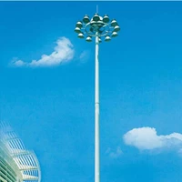 Pole High Mast octagonal parabolic galvanized ornament