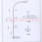 Tiang PJU Octagonal single paraboll hdg 2