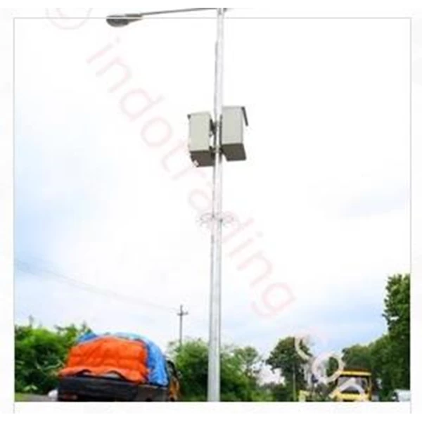 Solar Street Light Pole PJU Double