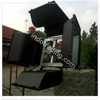 Tiang Lampu Sorot tinggi 9m oktagonal