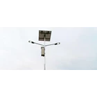 PJU Street Light Pole Solar Lamp Double Angel Ornament 1