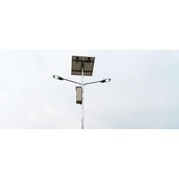 PJU Street Light Pole Solar Lamp Double Angel Ornament