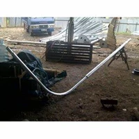 Tiang Lampu Jalan Oktagonal Double Angle Ornament