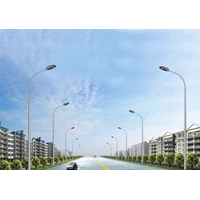 Tiang Lampu Jalan Oktagonall Single Paraball 7 Meter