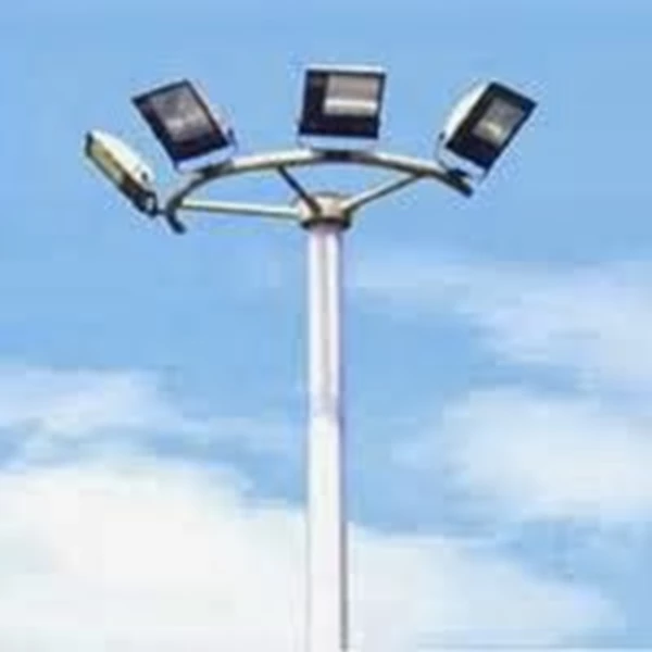 Tiang Lampu High Mast Bulat 10 Meter Lurus HDG