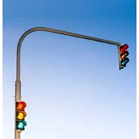 Tiang Traffic Light Model Bulat Single Ornament